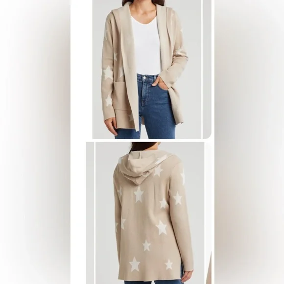 Splendid Sydney star hooded cardigan